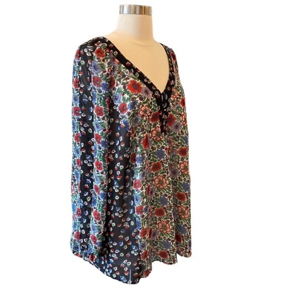 Nanette Lepore Floral Tunic Blouse Size 3X - Picture 4 of 11